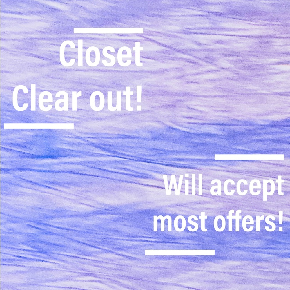 Closet Clear out! bundle and save. Mix and match and items labeled 3/$10!!!